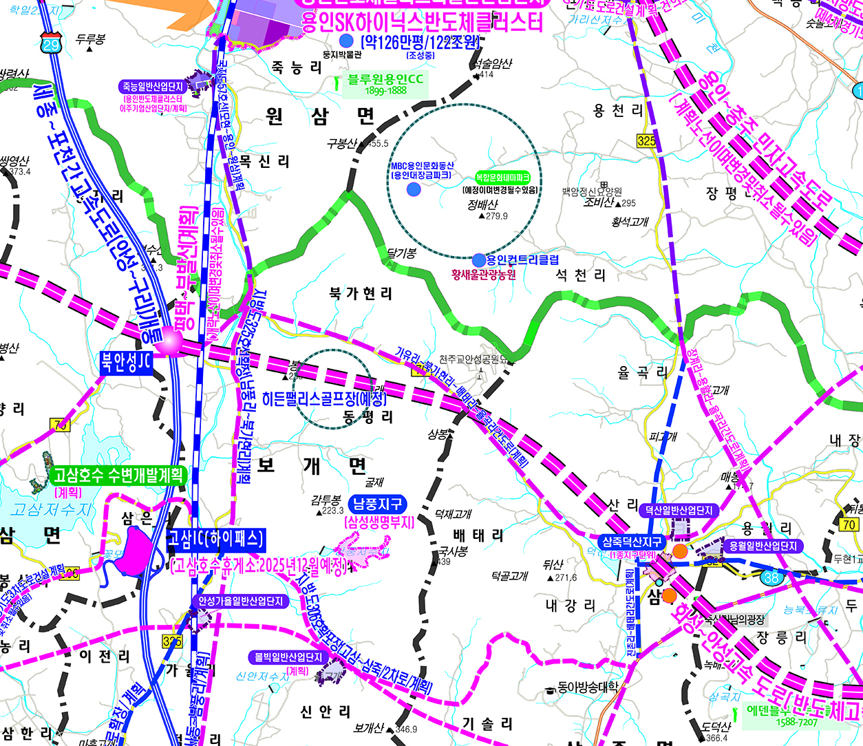 반도체클러스터주변현황도  [양면코팅 종이]