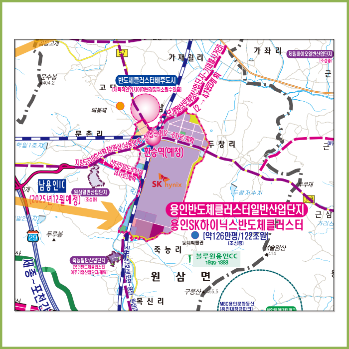 반도체클러스터주변현황도 [ 족자 ]