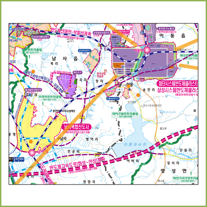 반도체클러스터주변현황도 [ 족자 ]