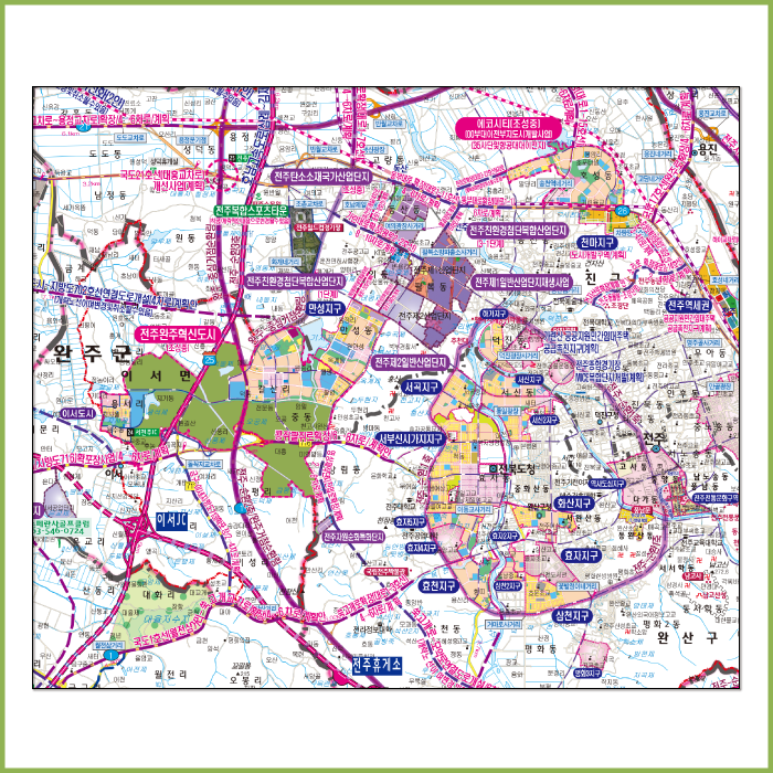 2035전북서북부권개발계획도 [ 롤스크린 / 大 ]