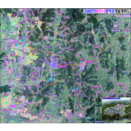 용인시광역권개발계획구상도 [롤스크린] 300cm&times;264cm